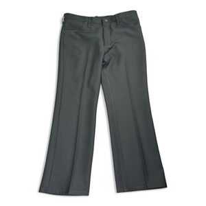 Wrangler Pants Mens 38x29 Black Wrancher Dress Jeans Cowboy Creased Western